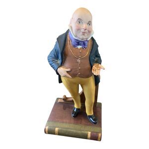 RARE Aynsley England‎ fine Porcelain MR MICAWBER-1977 Charles Dickens Series.